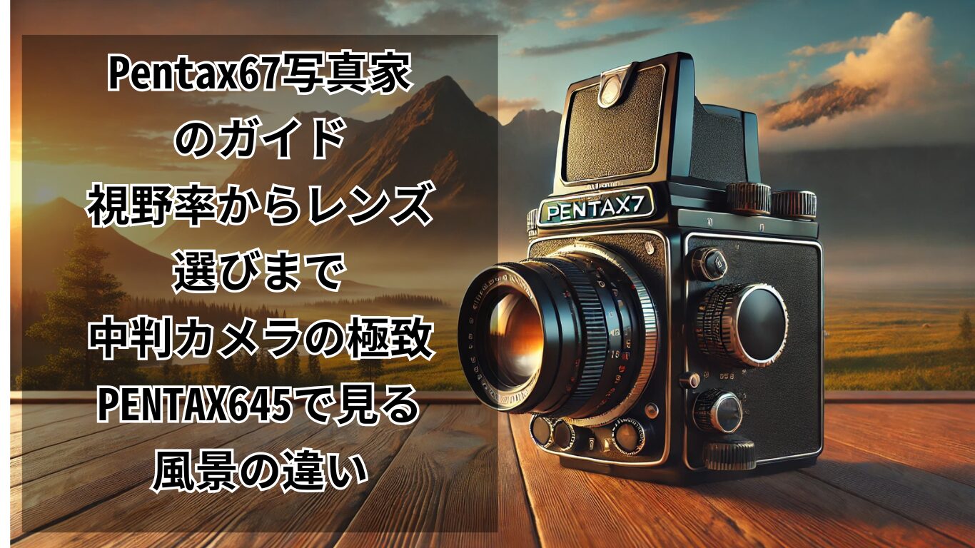 Pentax67写真家のガイド：視野率からレンズ選びまで：中判カメラの極致 
