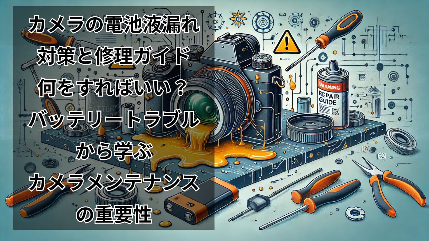 カメラの電池液漏れ対策と修理ガイド：何をすればいい？バッテリートラブルから学ぶ、カメラメンテナンスの重要性