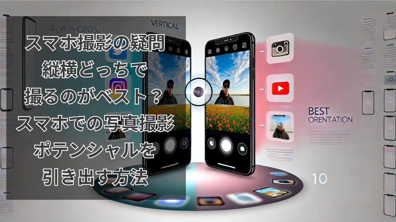 スマホ撮影の疑問、縦横どっちで撮るのがベスト？スマホでの写真撮影、ポテンシャルを引き出す方法