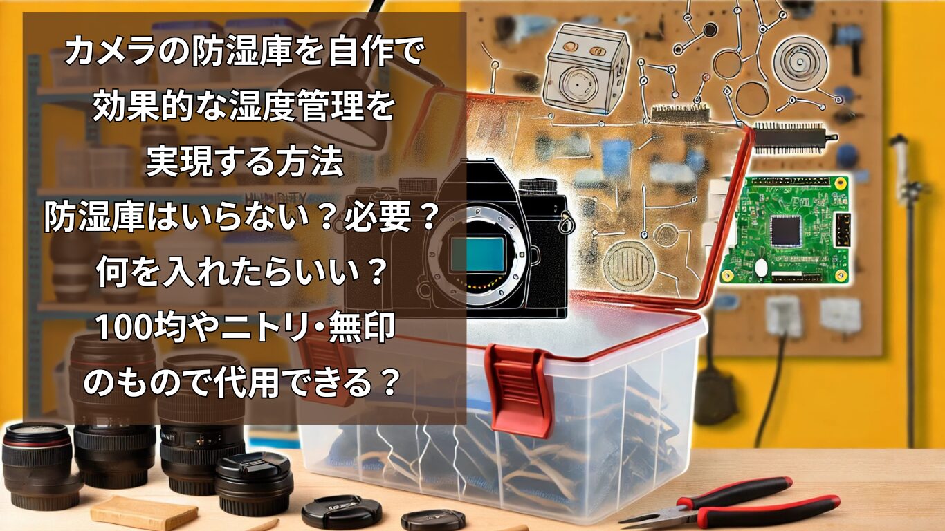 カメラの防湿庫を自作で効果的な湿度管理を実現する方法：防湿庫はいらない？必要？何を入れたらいい？100均やニトリ・無印のもので代用できる？
