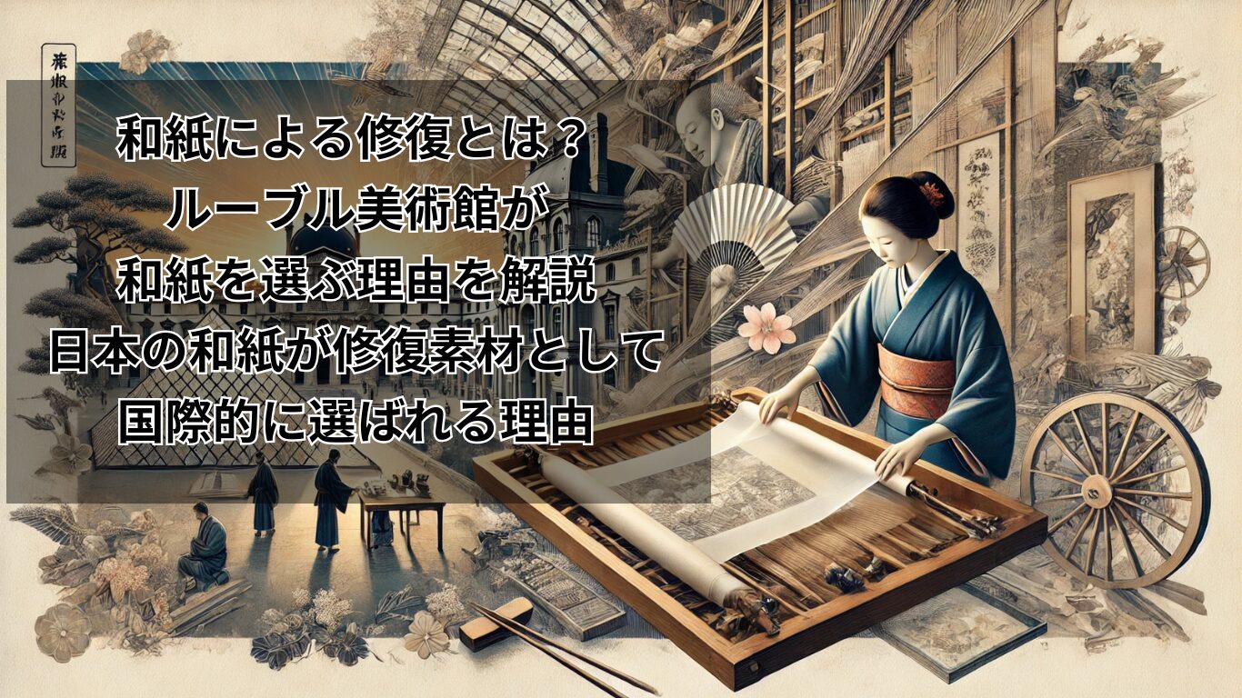 和紙による修復とは？ルーブル美術館が和紙を選ぶ理由を解説：日本の和紙が修復素材として国際的に選ばれる理由