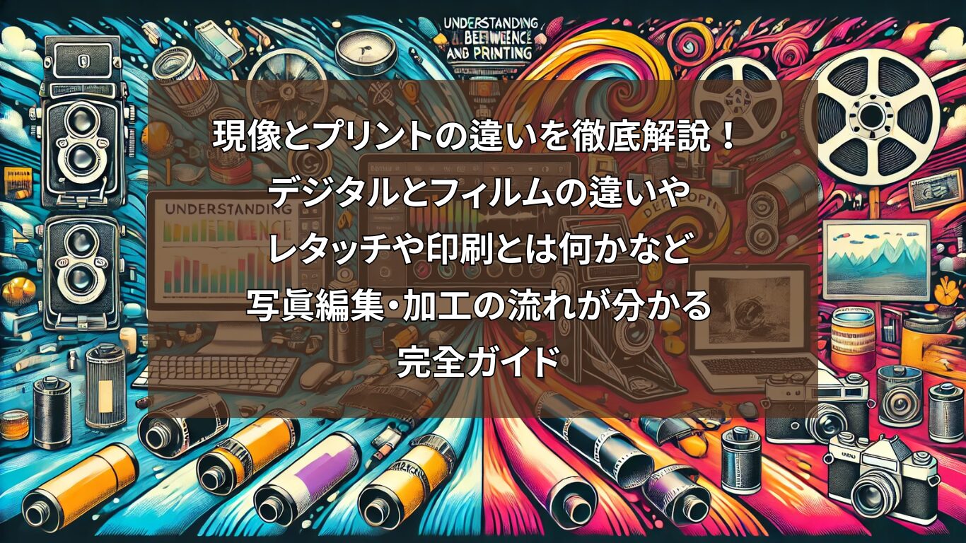 現像とプリントの違いを徹底解説！デジタルとフィルムの違いやレタッチや印刷とは何かなど写真編集・加工の流れが分かる完全ガイド