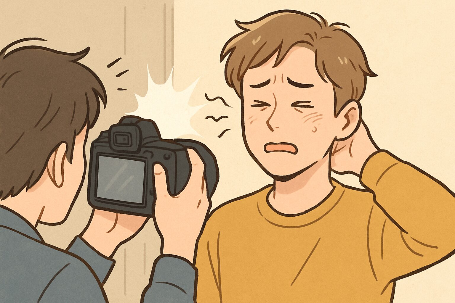 写真撮影で目をつぶってしまう原因は何ですか？