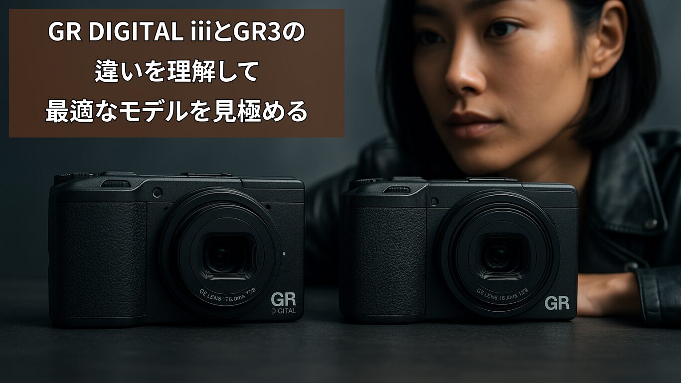 GR DIGITAL iiiとGR3の違いを理解して最適なモデルを見極める