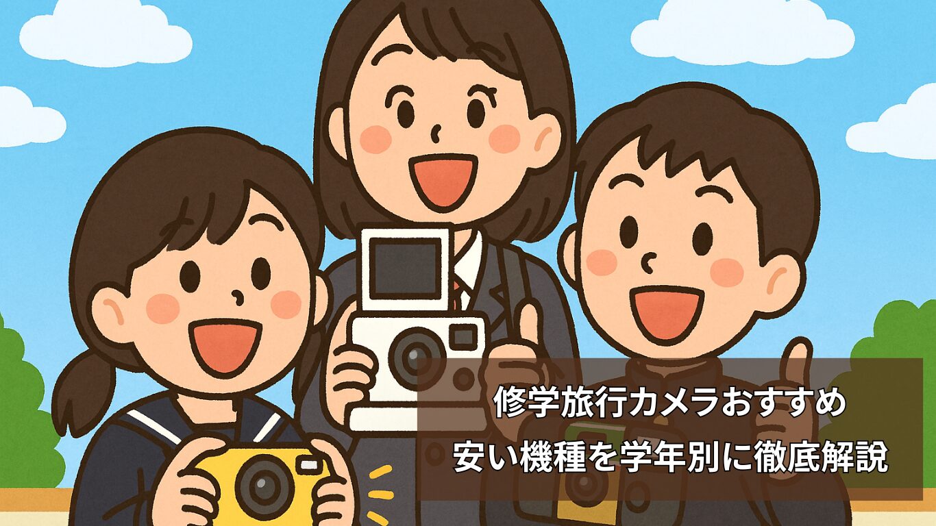 修学旅行カメラおすすめ安い機種を学年別に徹底解説