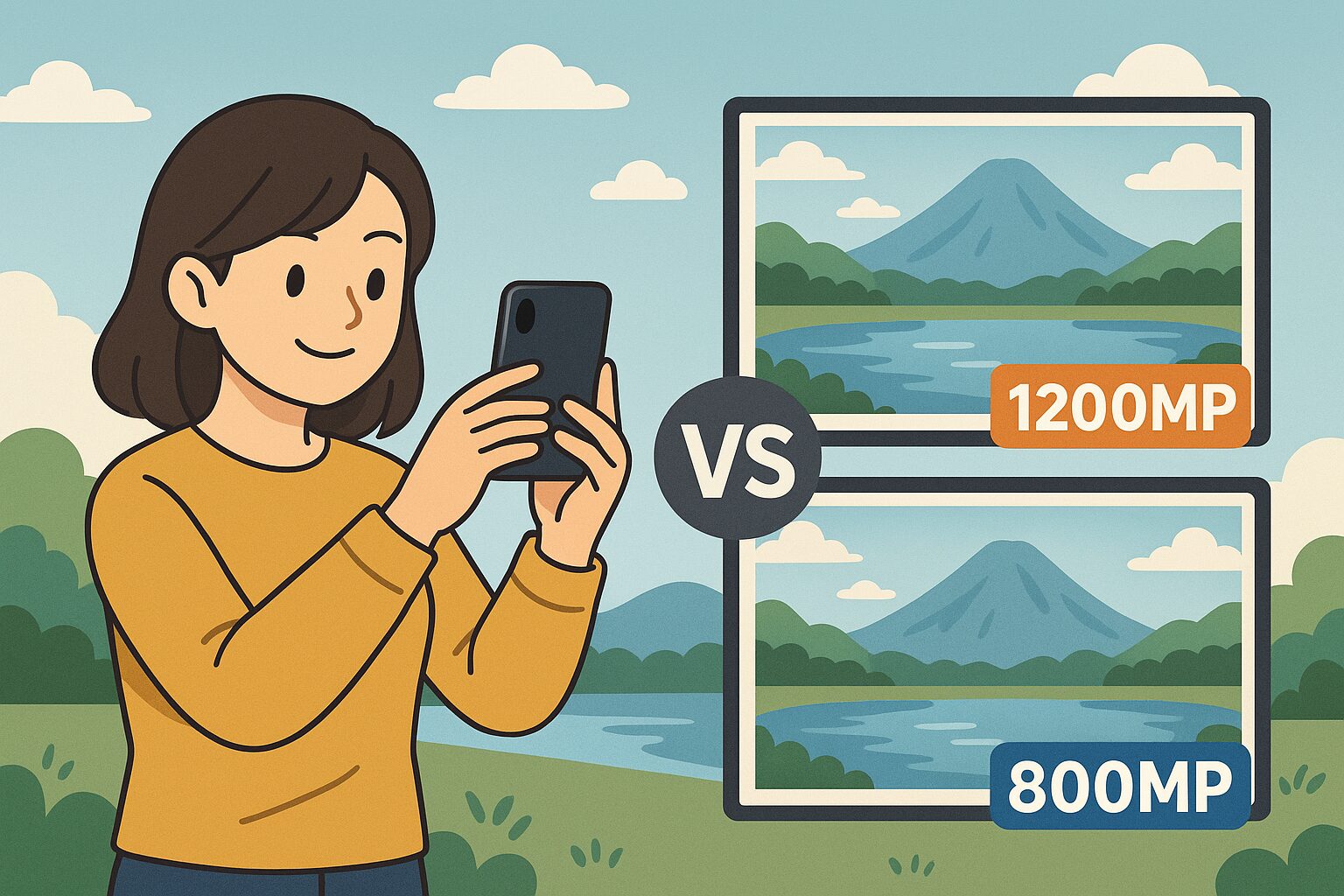 800万画素と1200万画素の比較：写真に差は出る？