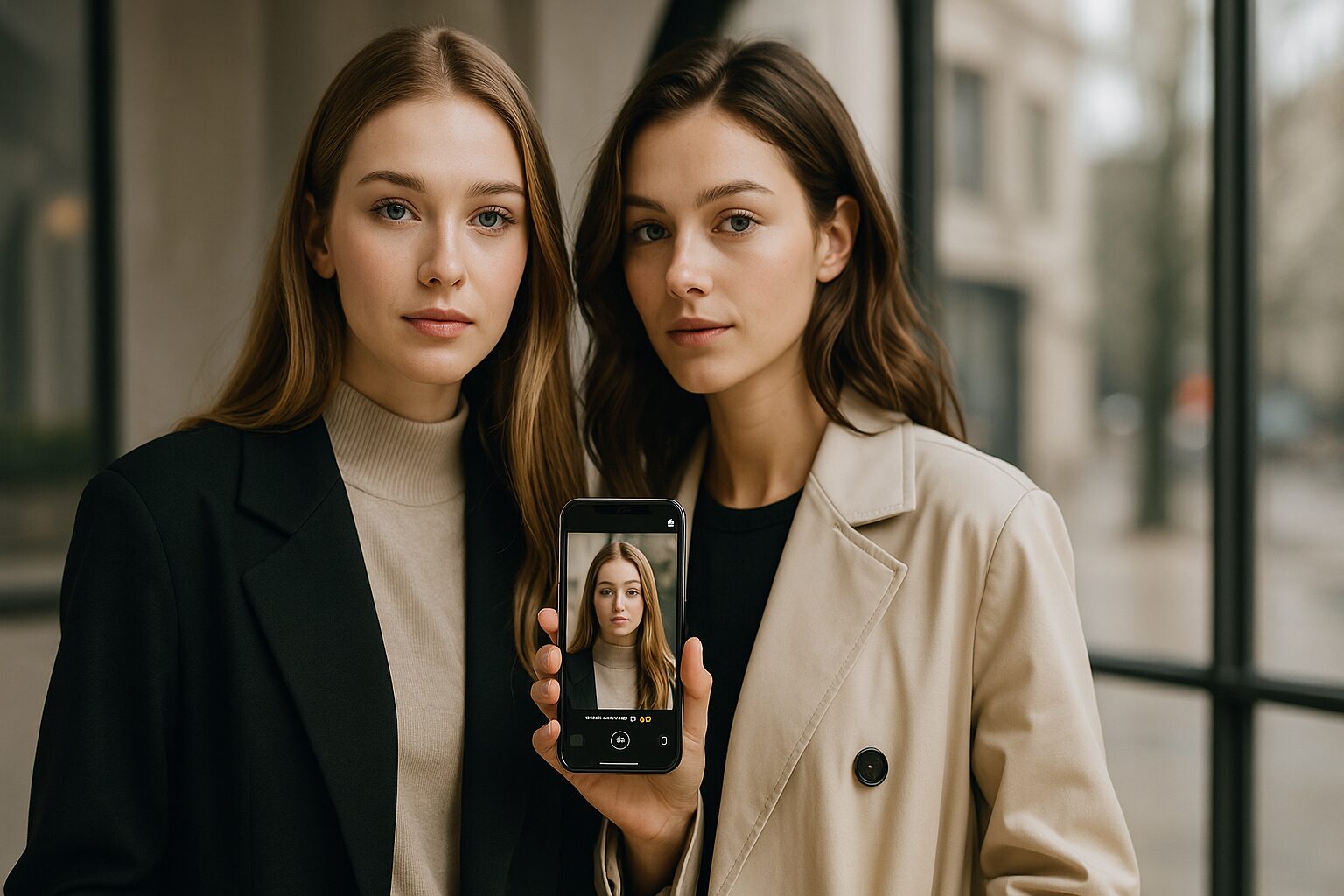 iPhone写真の背景ぼかし後からのPhotoDirector法