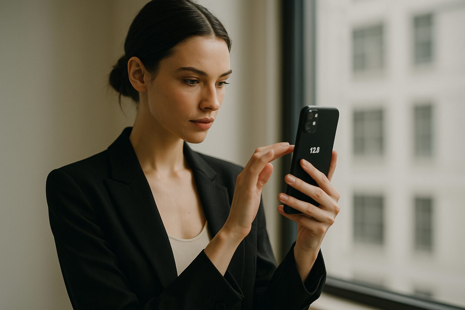 iPhone写真の背景ぼかし後からのf値調整