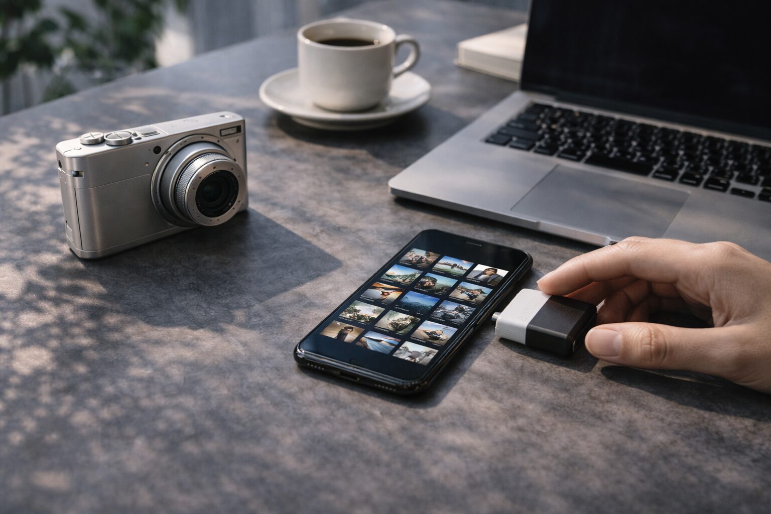 オールドコンデジおすすめのスマホ転送ワークフロー