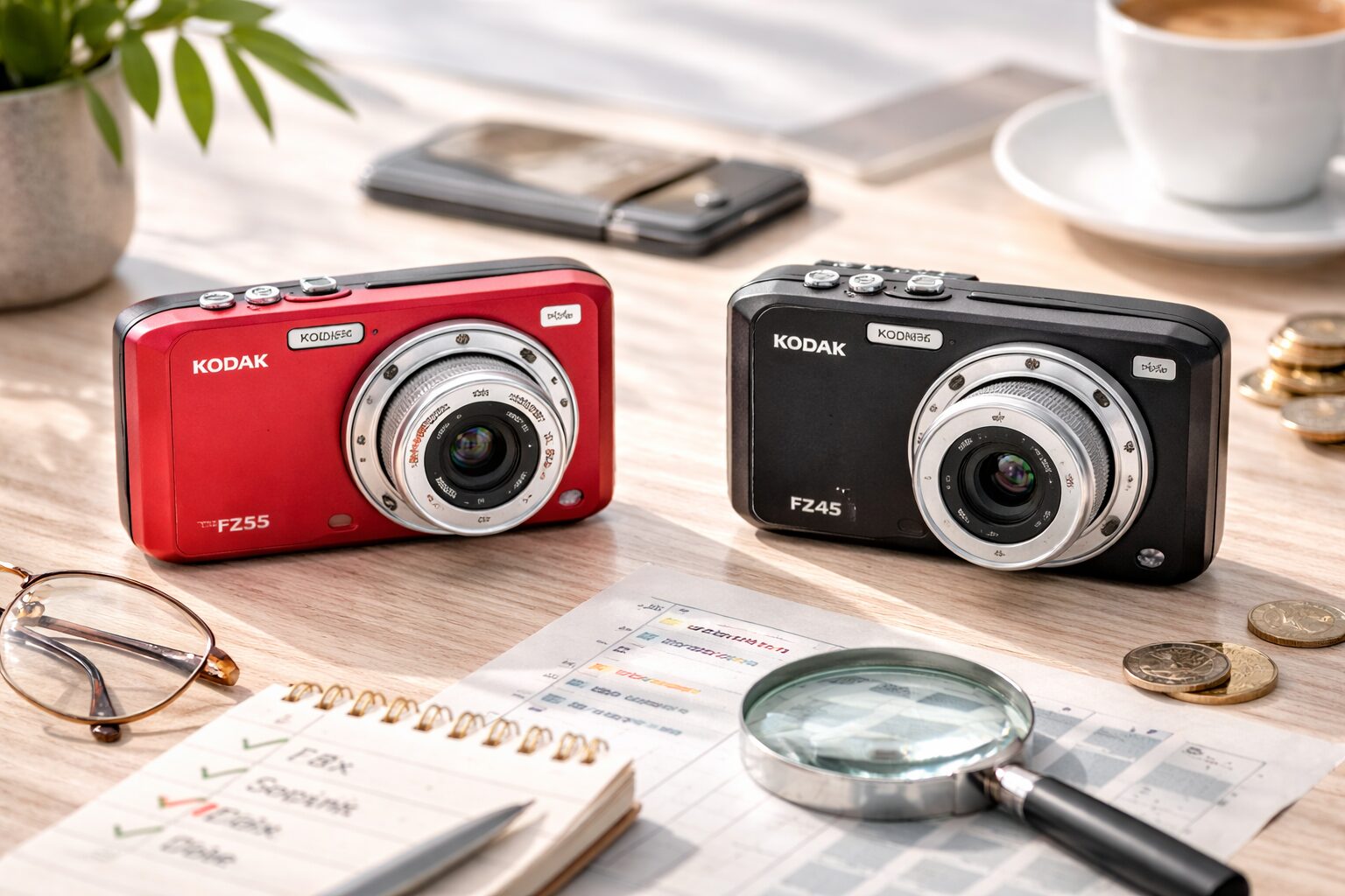 コダックコンデジFZ45とFZ55違い