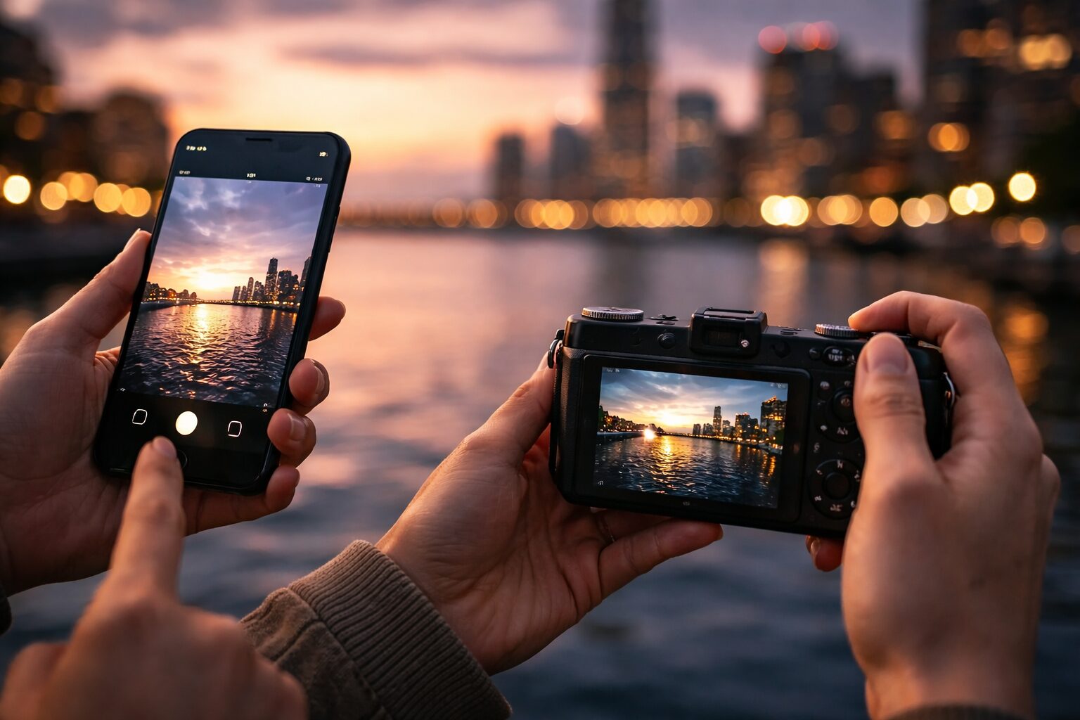 1型センサー コンデジとスマホ比較