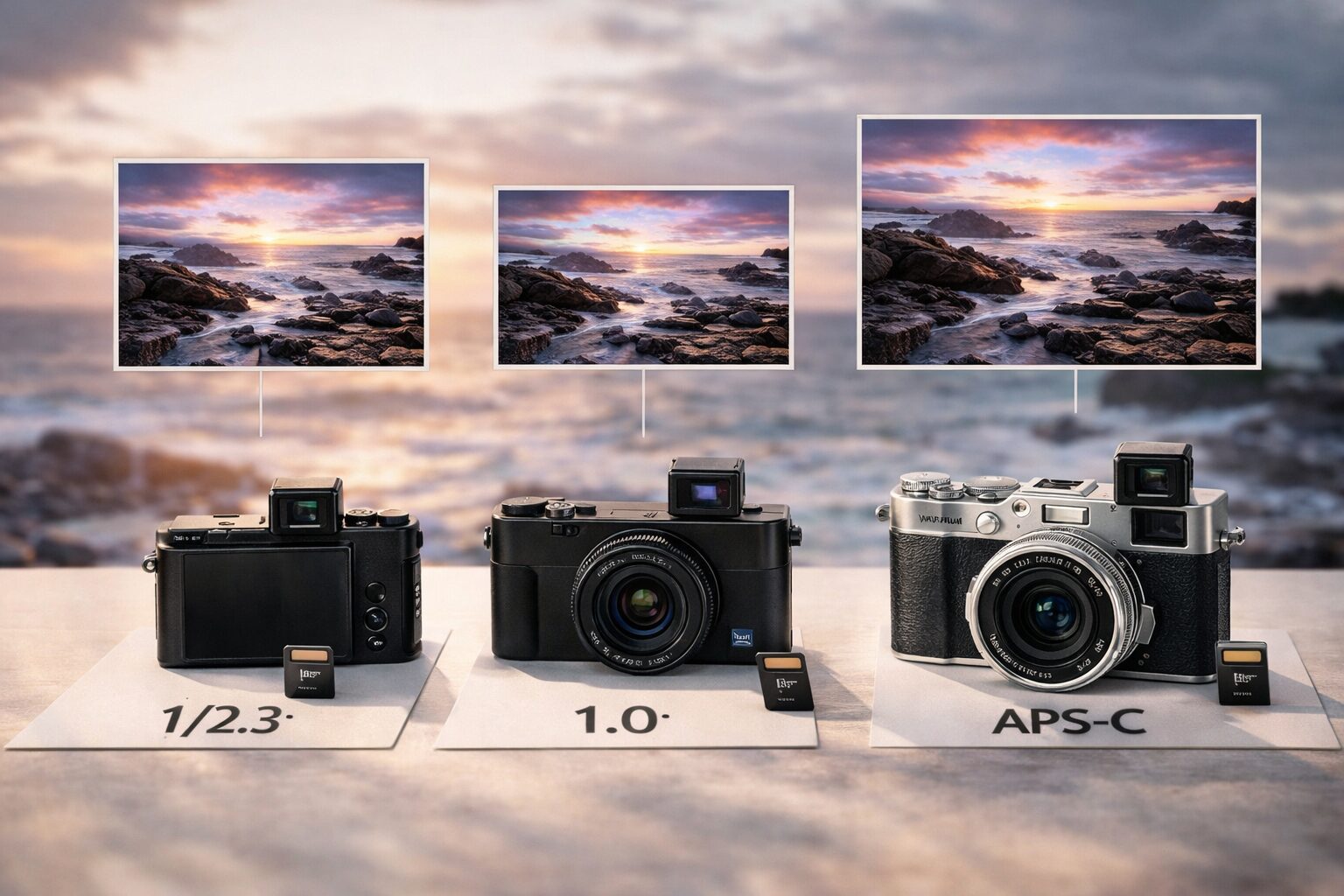 コンデジ ファインダー付き 画質とセンサーサイズ