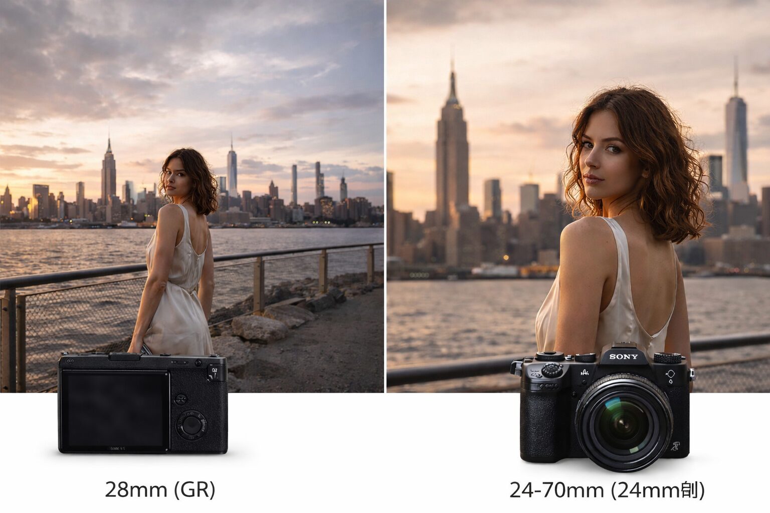 gr3ミラーレス比較の焦点距離