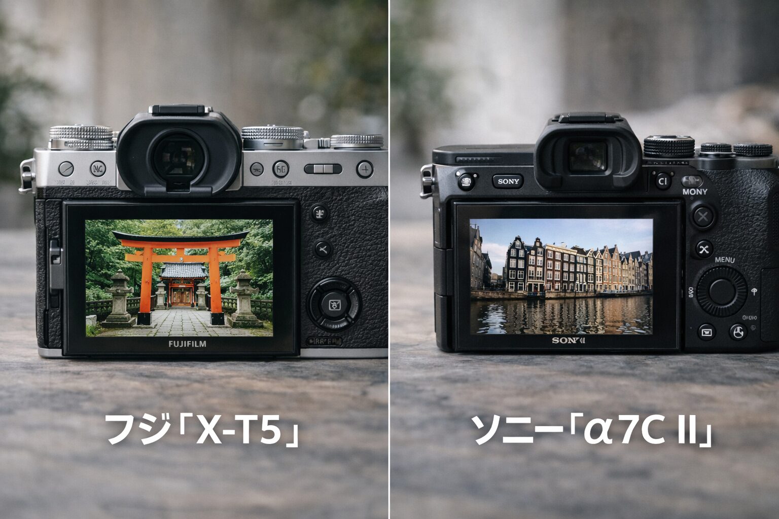 撮って出し重視の比較