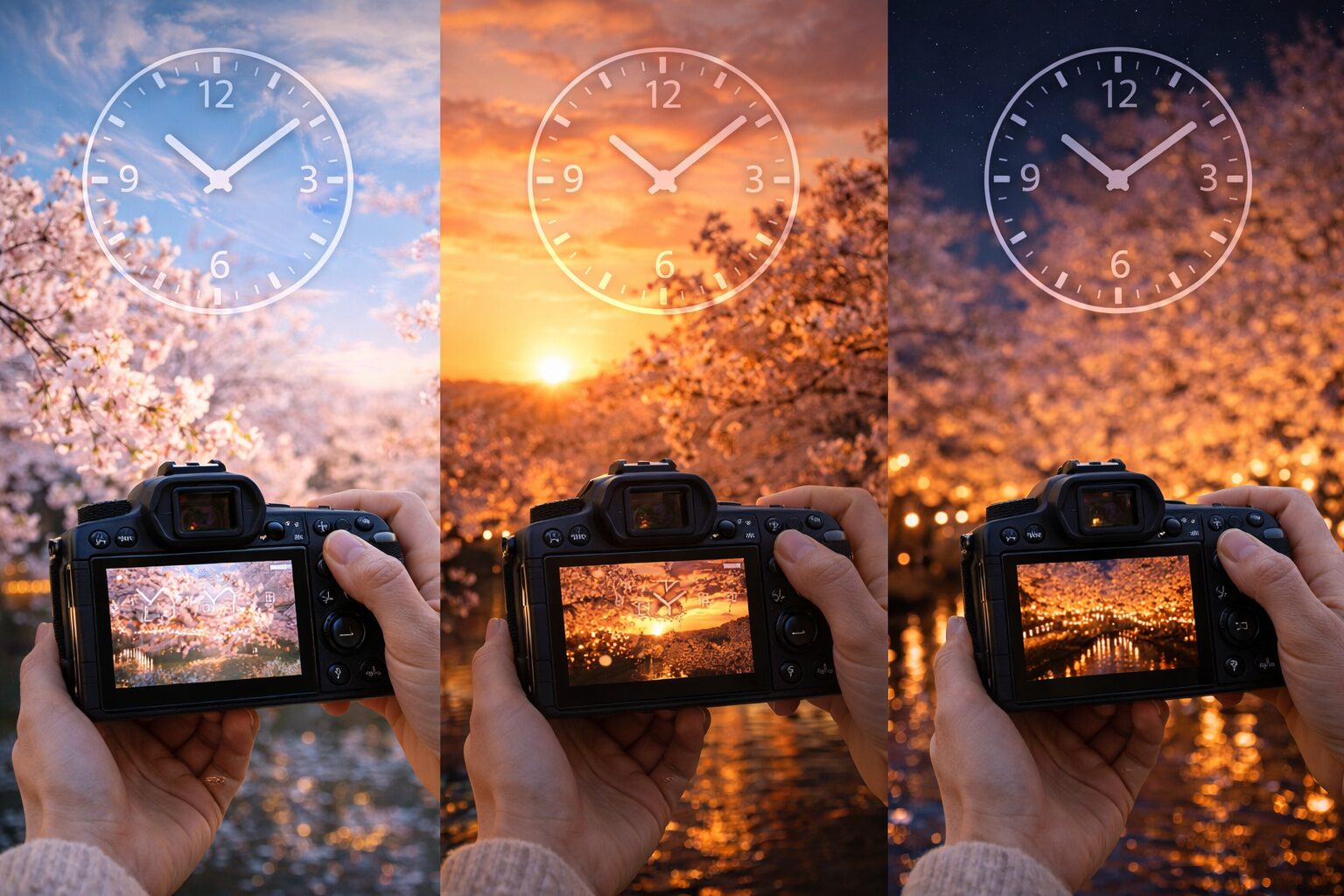 桜撮影で時間を味方にする