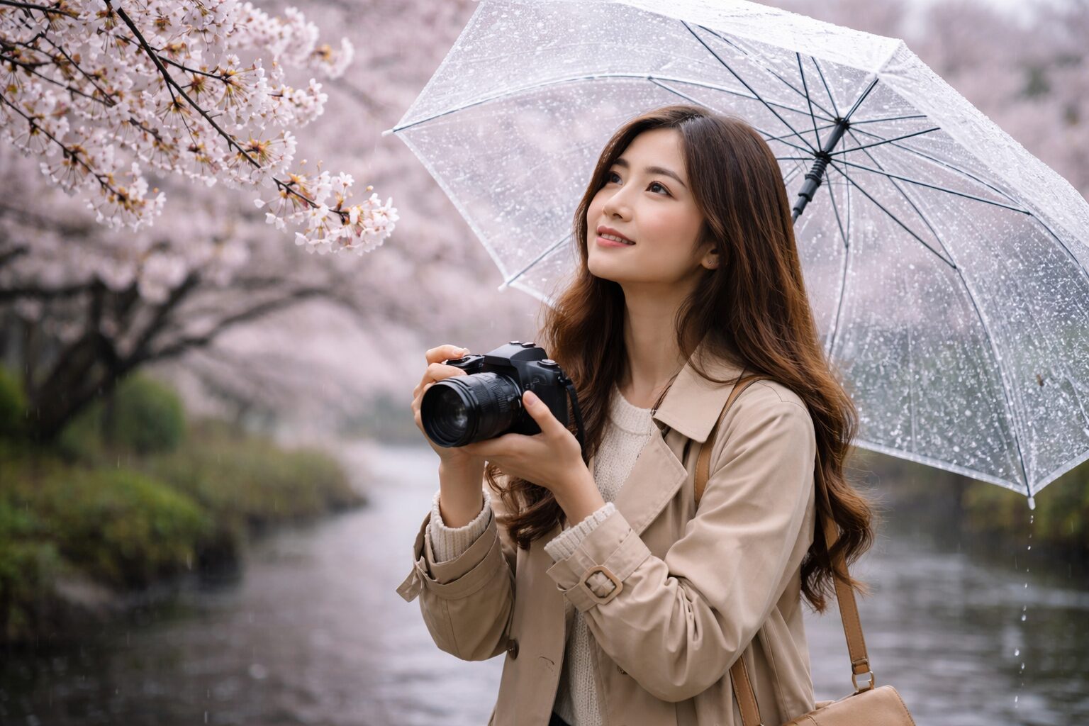 桜撮影で曇りや雨を活かす