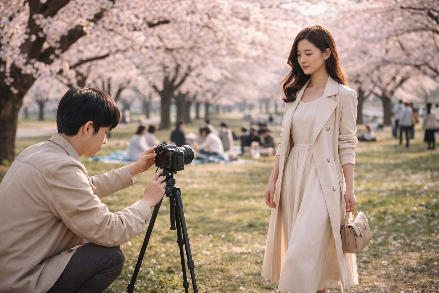 桜撮影会の許可とマナー