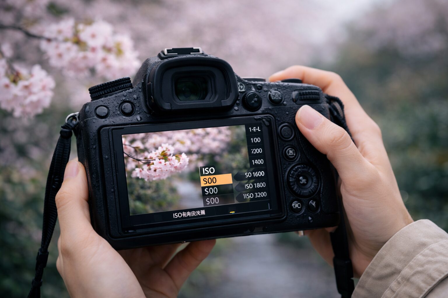 桜撮影曇りで使うISO目安