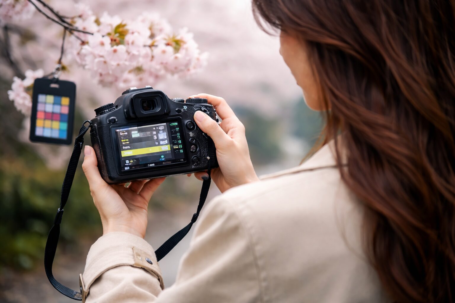 桜撮影曇りのホワイトバランス