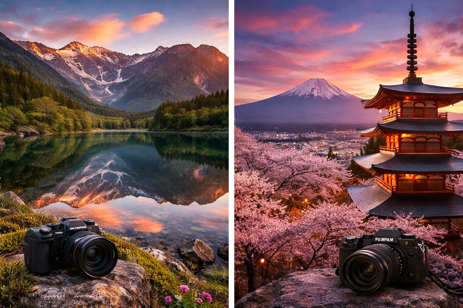 風景撮影での高画素比較