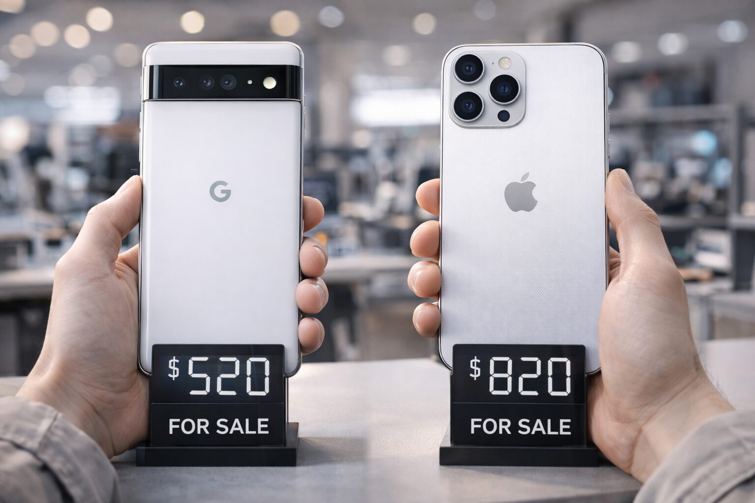 google pixelとiphoneどっち リセール