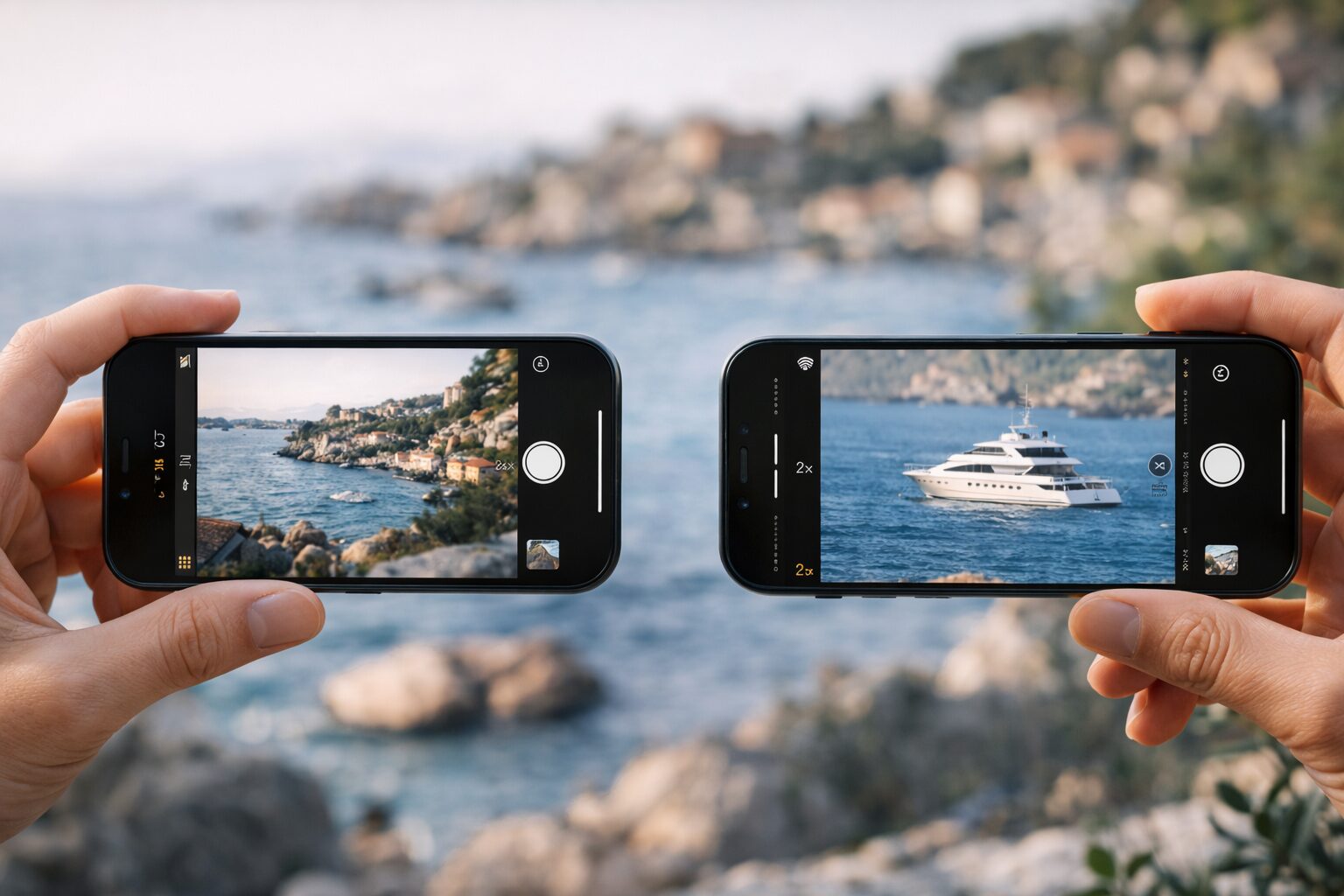 iphone15と16のズーム性能比較