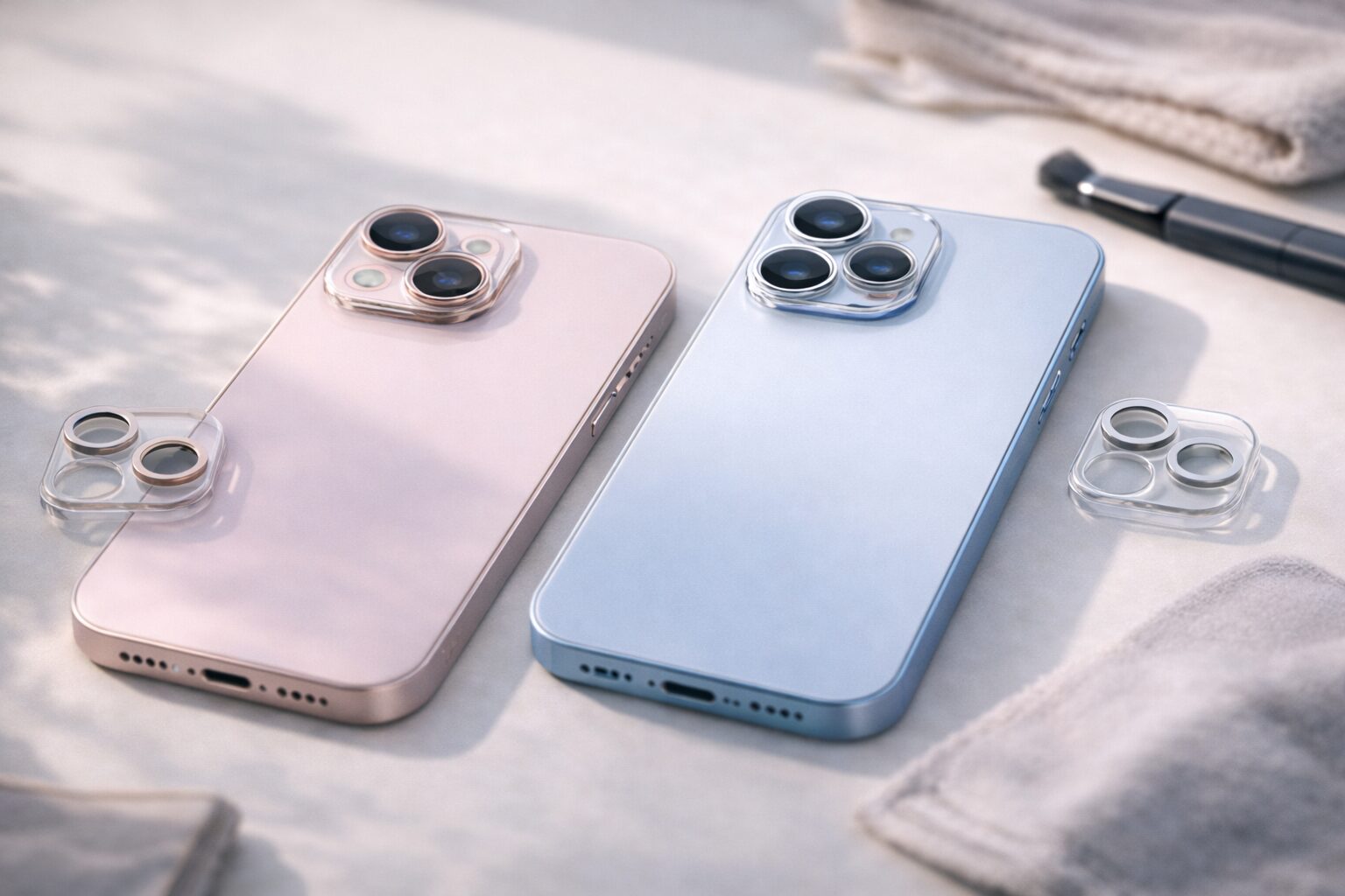 iphone15と16のレンズカバー互換