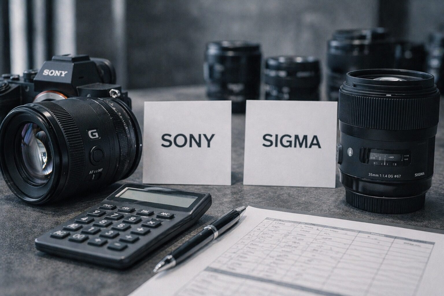 ソニーやシグマの料金傾向