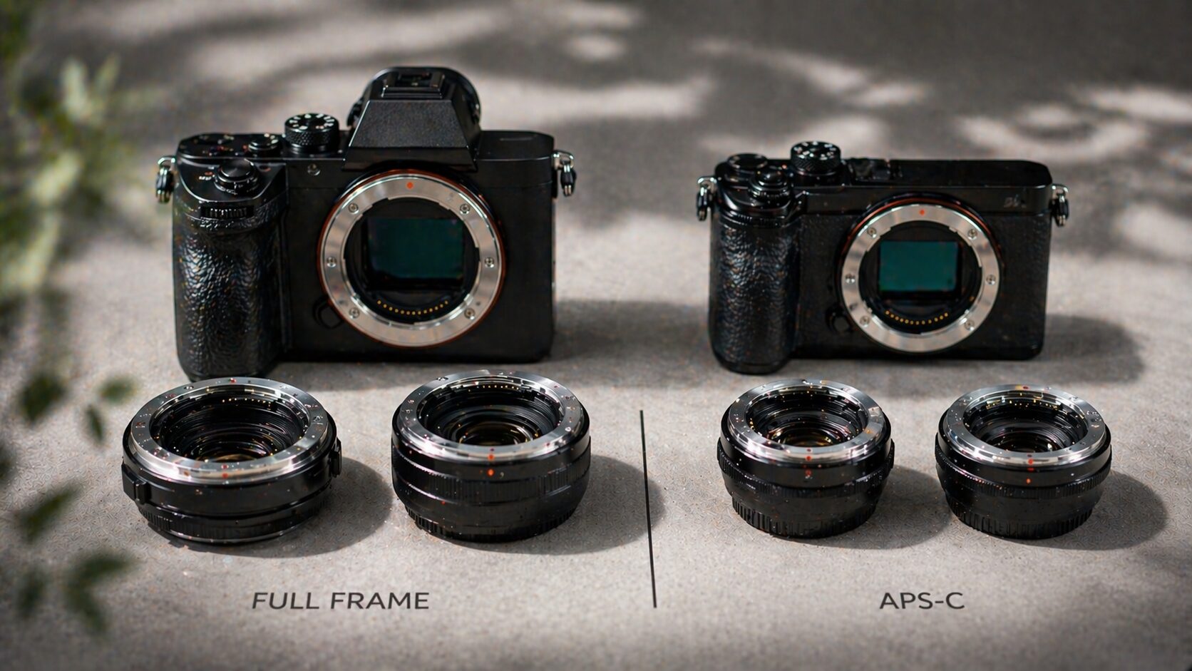 フルサイズとAPS-Cの互換