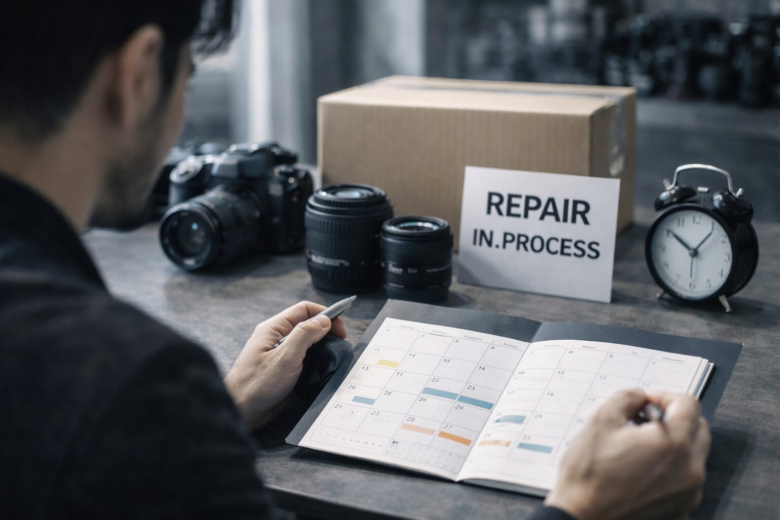 レンズ修理の納期はどれくらい？