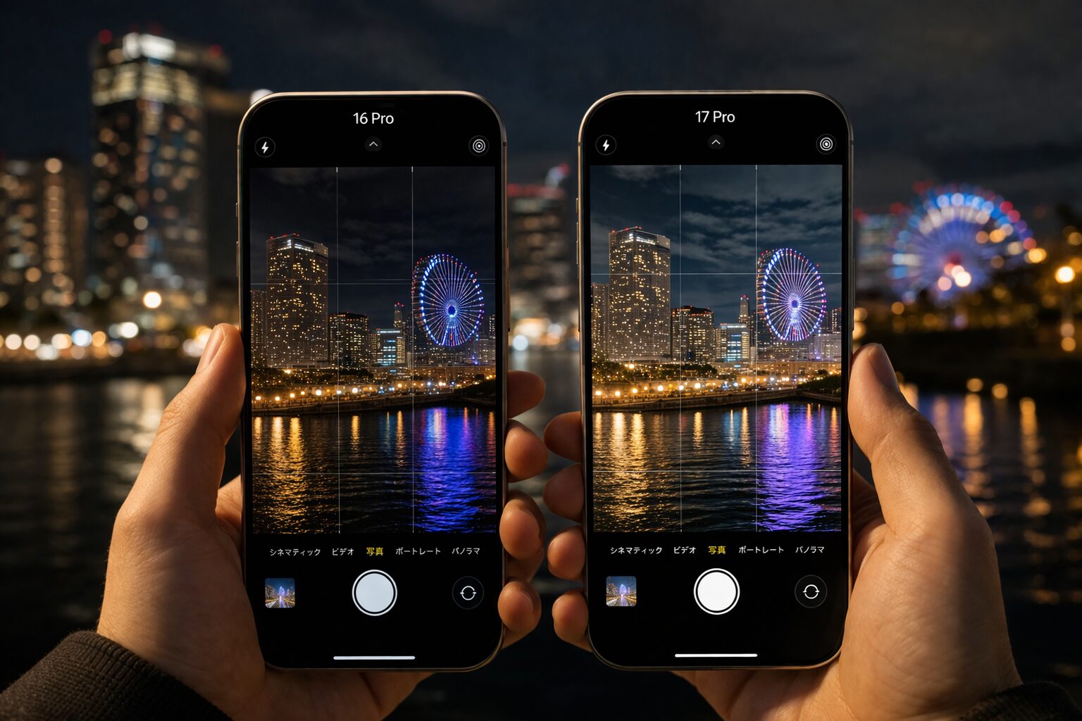 暗所撮影に強いのはどっち