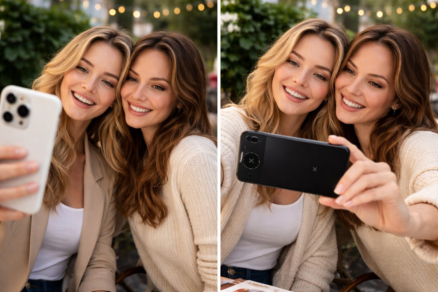 自撮りの仕上がり差