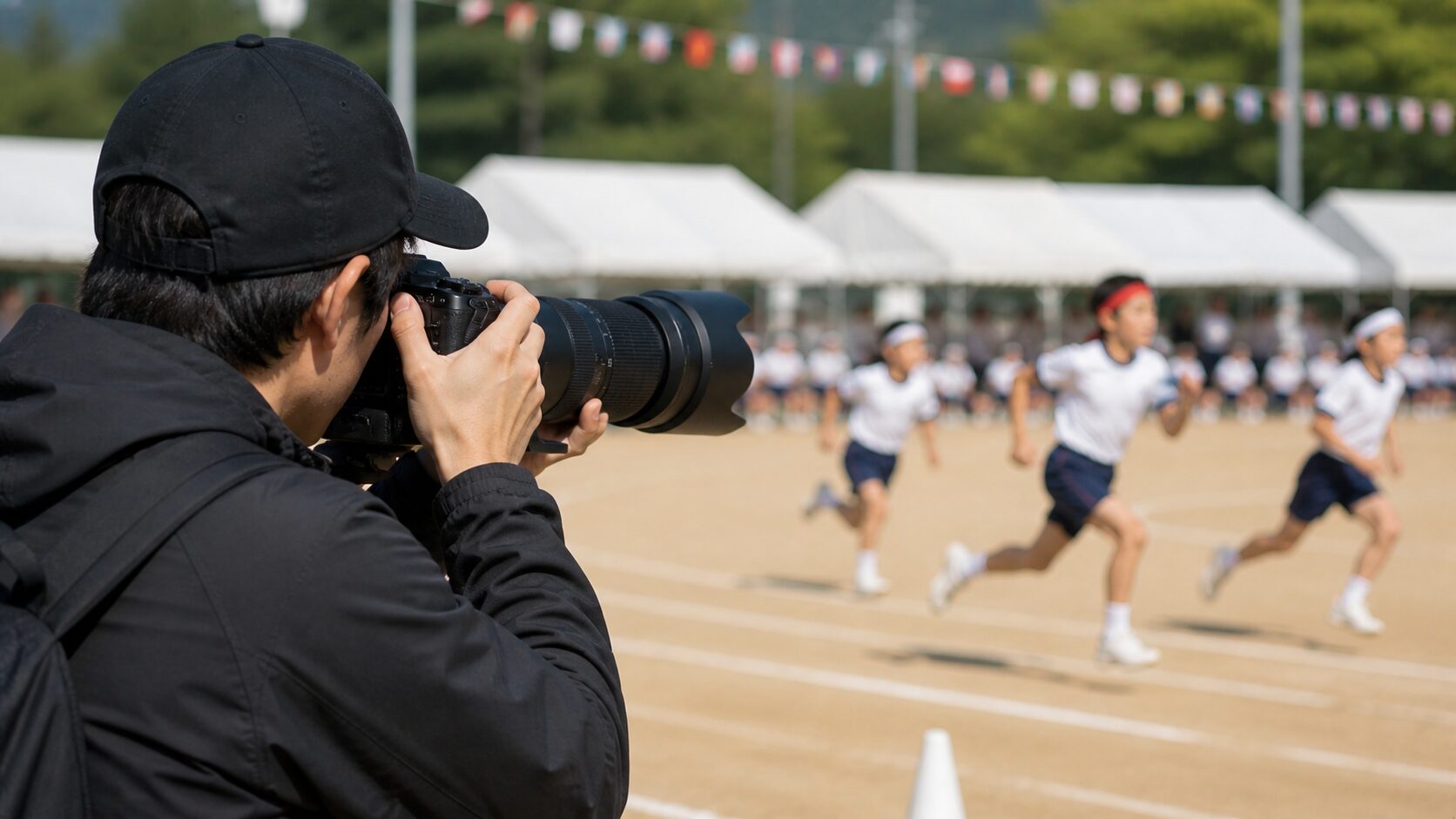 運動会向け望遠レンズ