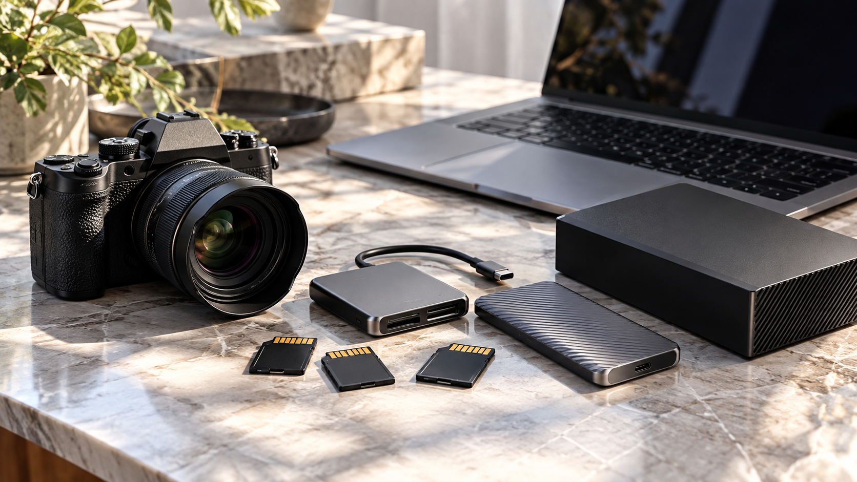 デジタルカメラの写真保存に使うSDカード・カードリーダー・外付けSSD・HDD